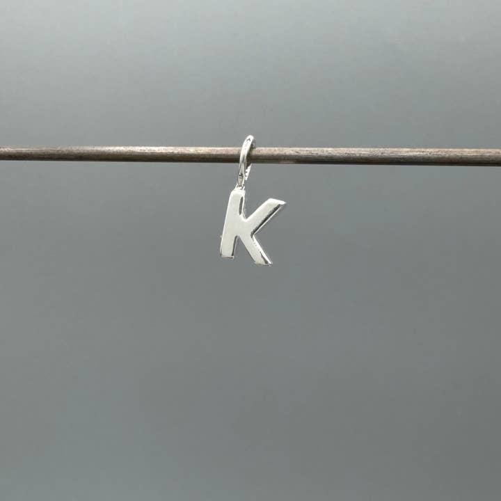 Something Silver - Wholesale Individual Charm/Pendant - Perfect Little Block Letter Initial Charm37