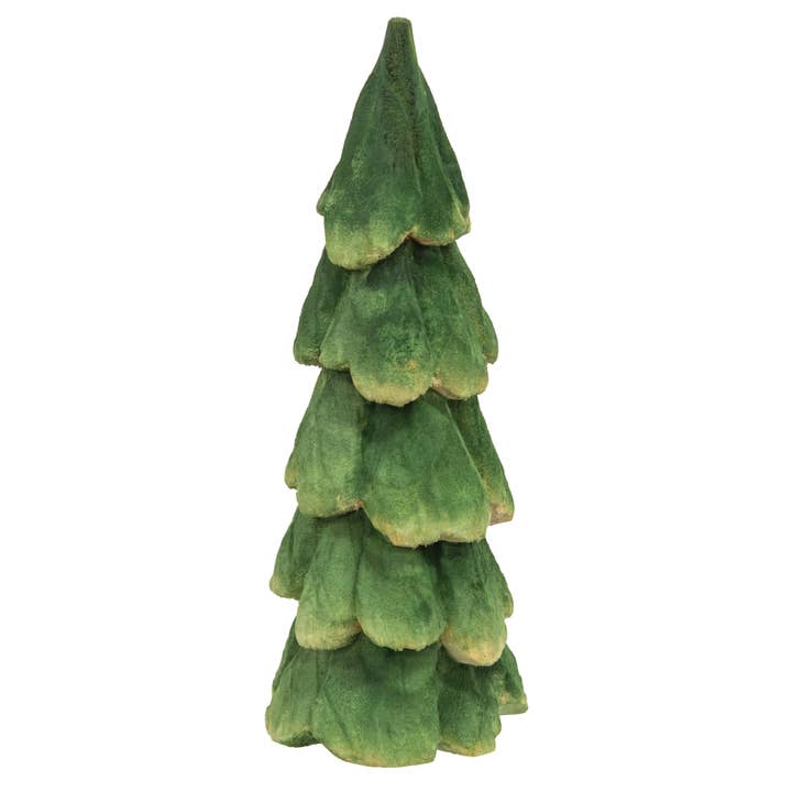 Wood Carved Christmas Tree Sitter 8" for wholesale by Bright Ideas