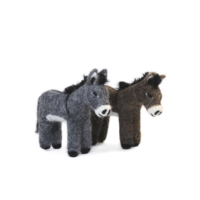Lulu Donkey- Artisan Hand-Felted Alpaca Sculpture for wholesale by Lanart Alpaca