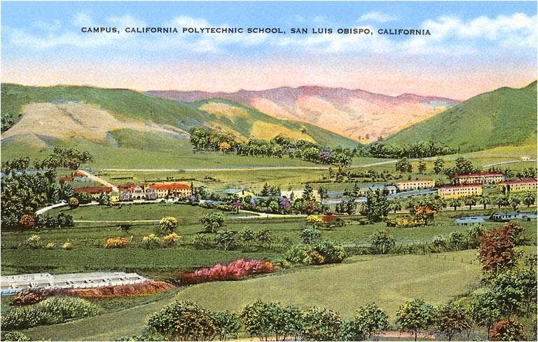 Found Image Press – wholesale Sticker – Sticker CA-97 Cal Poly, San Luis Obispo, California0