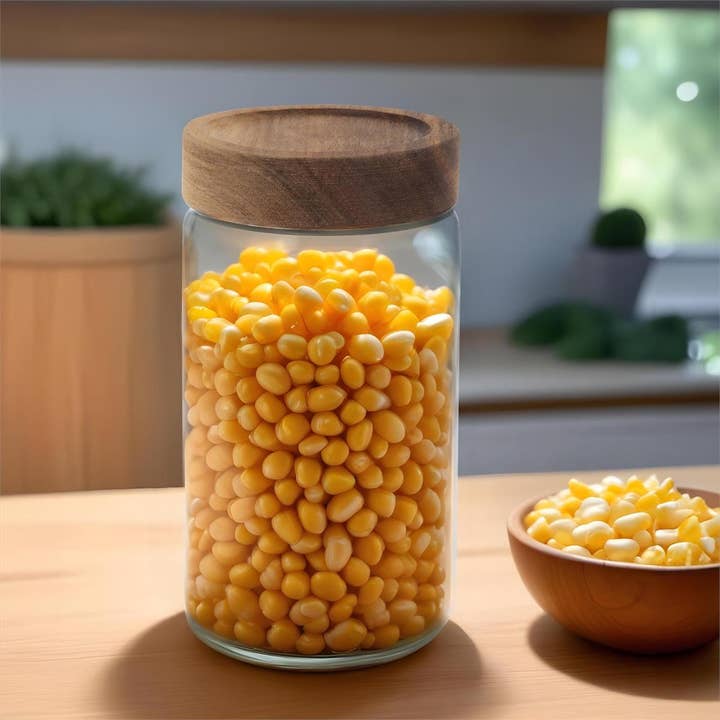 L.Gourmet Glass Jar w/Acacia Wood Lid, UPC and other Purchase Wholesale barn spice jars. Free Returns & Net 60 Terms on Faire trending on Faire.