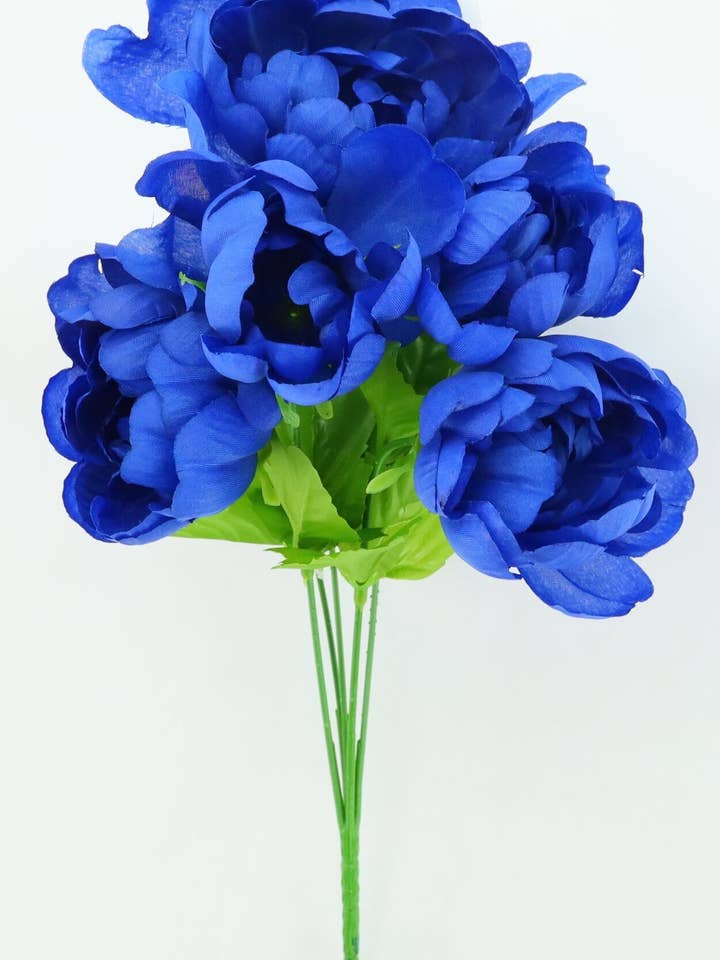 Peony Bush, Royal Blue for wholesale by Tremont Floral Supplies