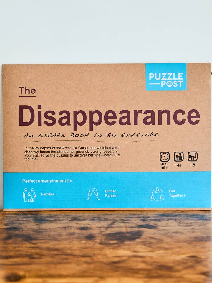 NEW Escape/Puzzle Game | Board game | The Disappearance for wholesale by Puzzle Post Games