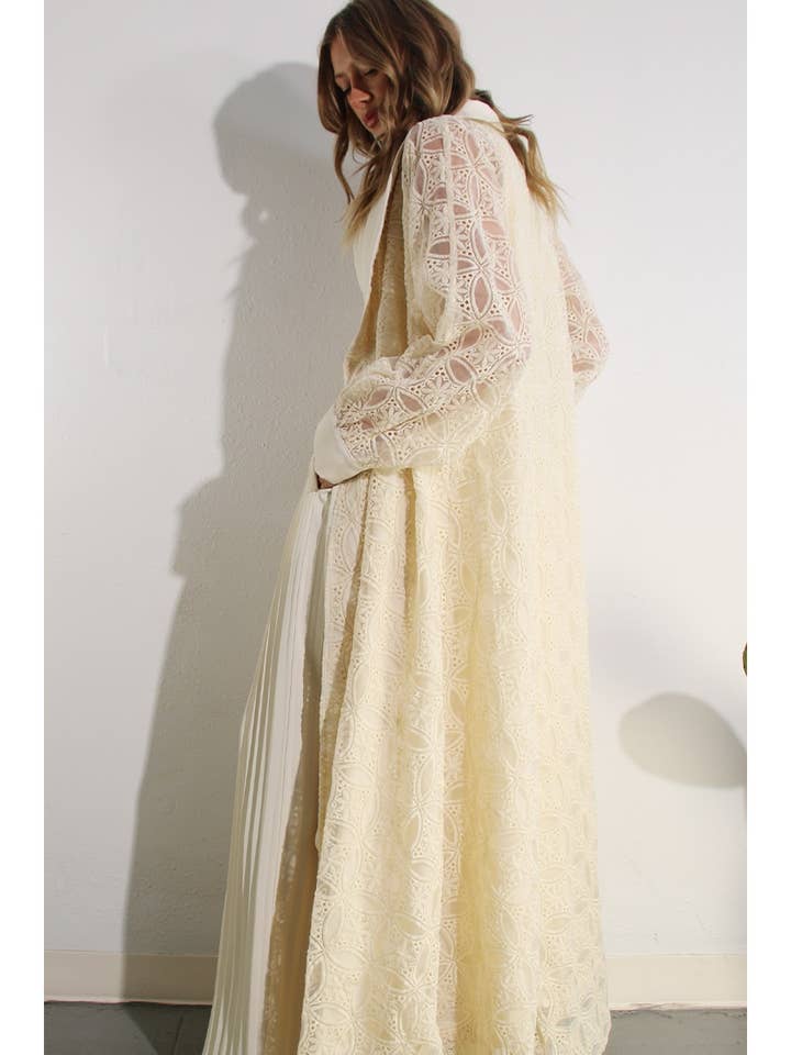 CROCHE LACE JACKET DRESS for wholesale by Mulla