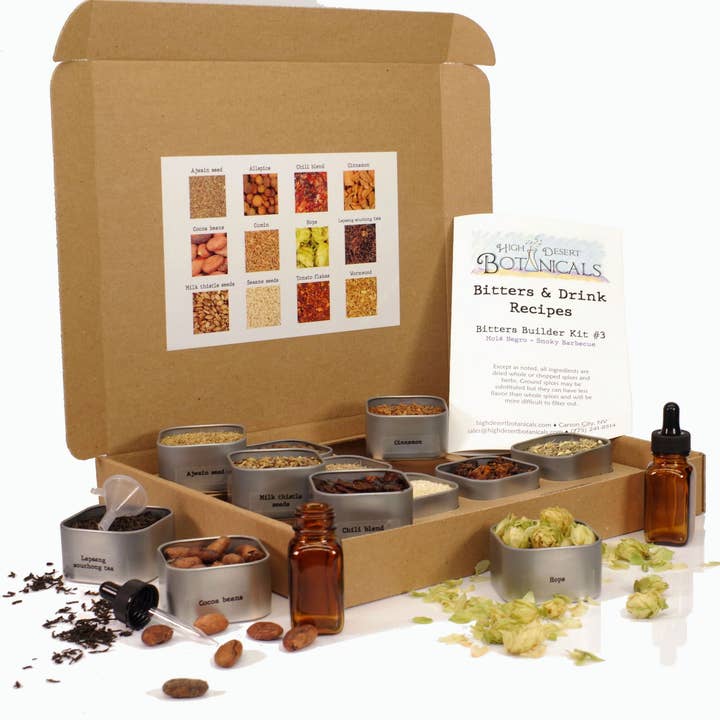 Bitters Builder Kit #3 - Mole Negro & Smoky Barbecue for wholesale by High Desert Botanicals