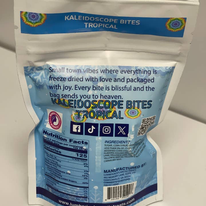 Lumberjack's Arctic Treats - Wholesale Boiled sweets - Tropical Kaleidoscope Bites (2oz)1