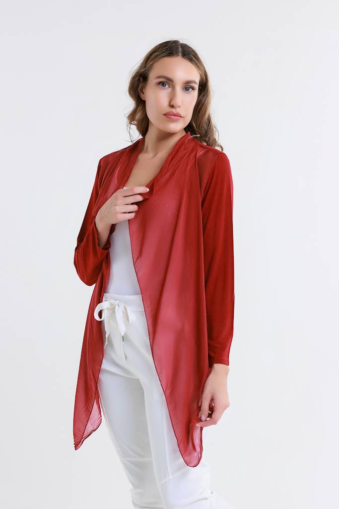 TINA Stephens Italy/Tees By Tina – wholesale Wrap – Women's – Ansley Silk Front Tie Wrap (BQ233)23