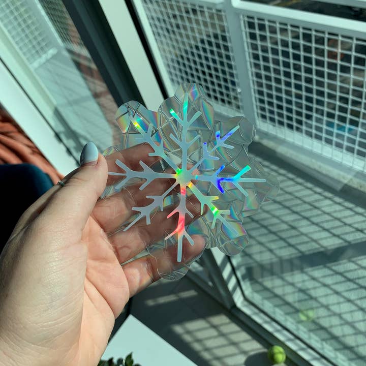 The Spicy Creative – Großhandel Sonnenfänger – Schneeflocke Sonnenfänger Aufkleber, Regenbogen-Sonnenfänger Aufkleber3