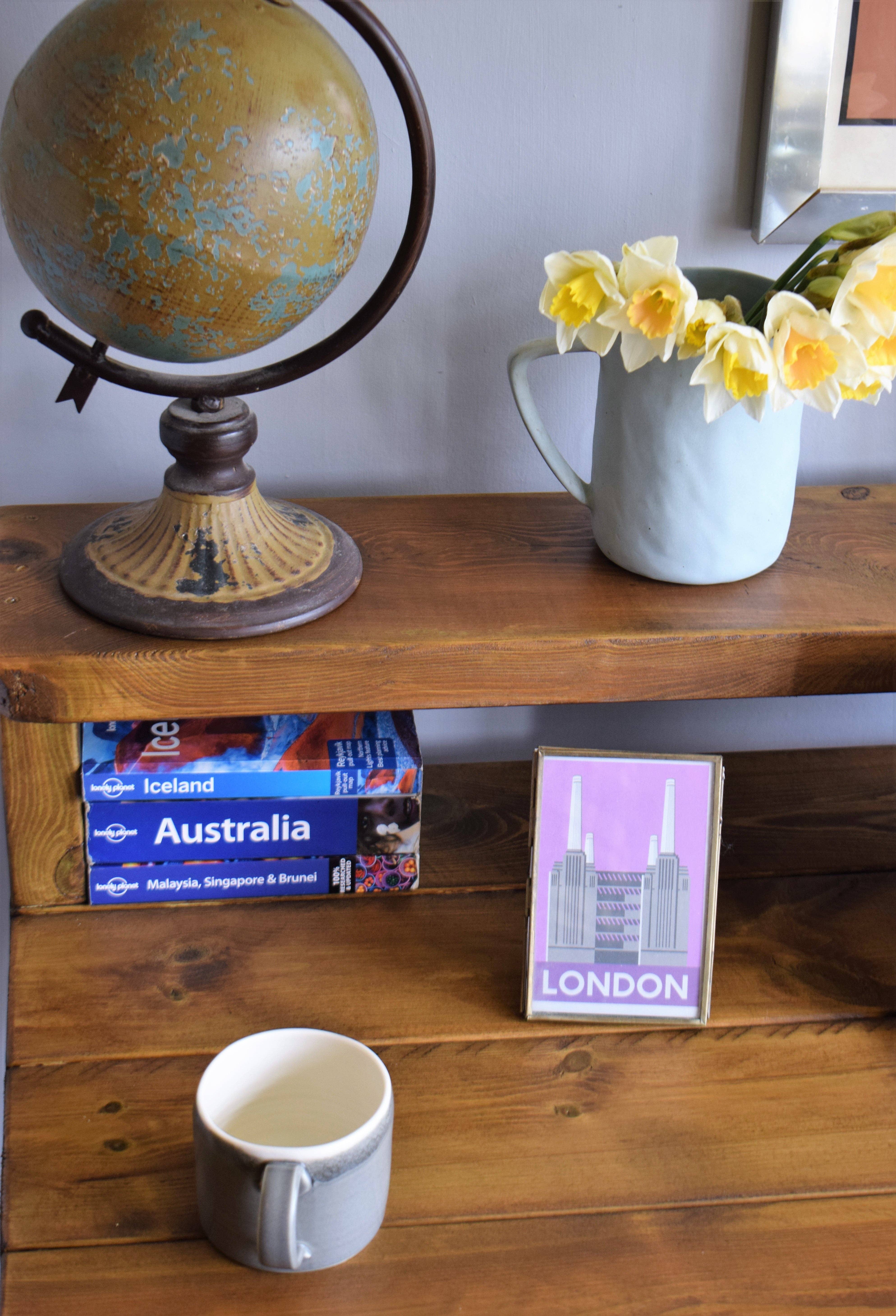 REMOVED BRAND – wholesale Desk set – Industrial Reclaimed Pine Desks with Black Steel Legs - Mid-Century Modern Home Office Furniture  Riser Deep Shelf5