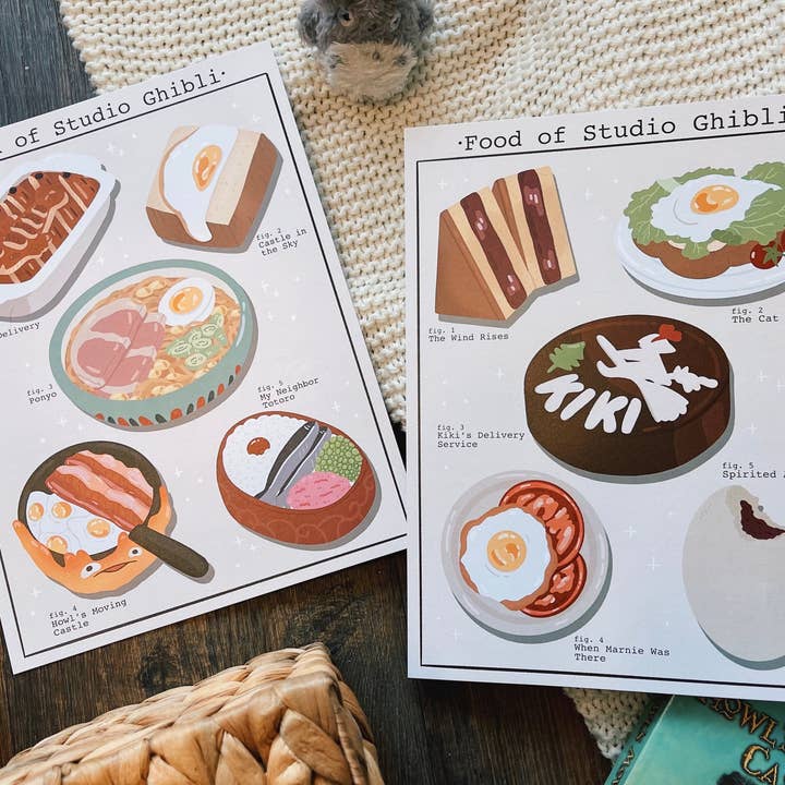Arianna Rose Art - Wholesale Art Print - Studio Ghibli Food Poster Fine Art Prints - 8.5x11