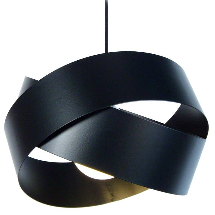 GORDIUM - svart geometrisk metallpendel för wholesale av Tosel Shop