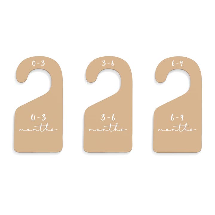 Baby Nursery Closet Dividers, Acrylic, Closet Organizer for wholesale by The Cotton & Canvas Co.