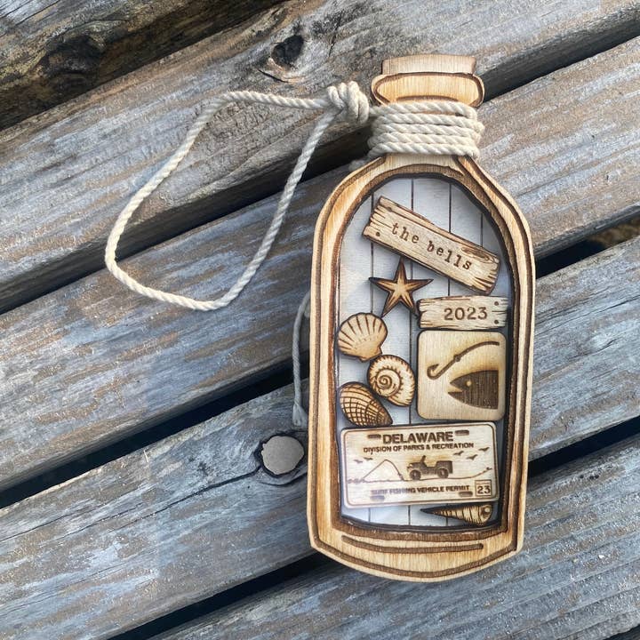 Adorno navideño de las playas de Delaware para venta al por mayor de Holly Hills Lane