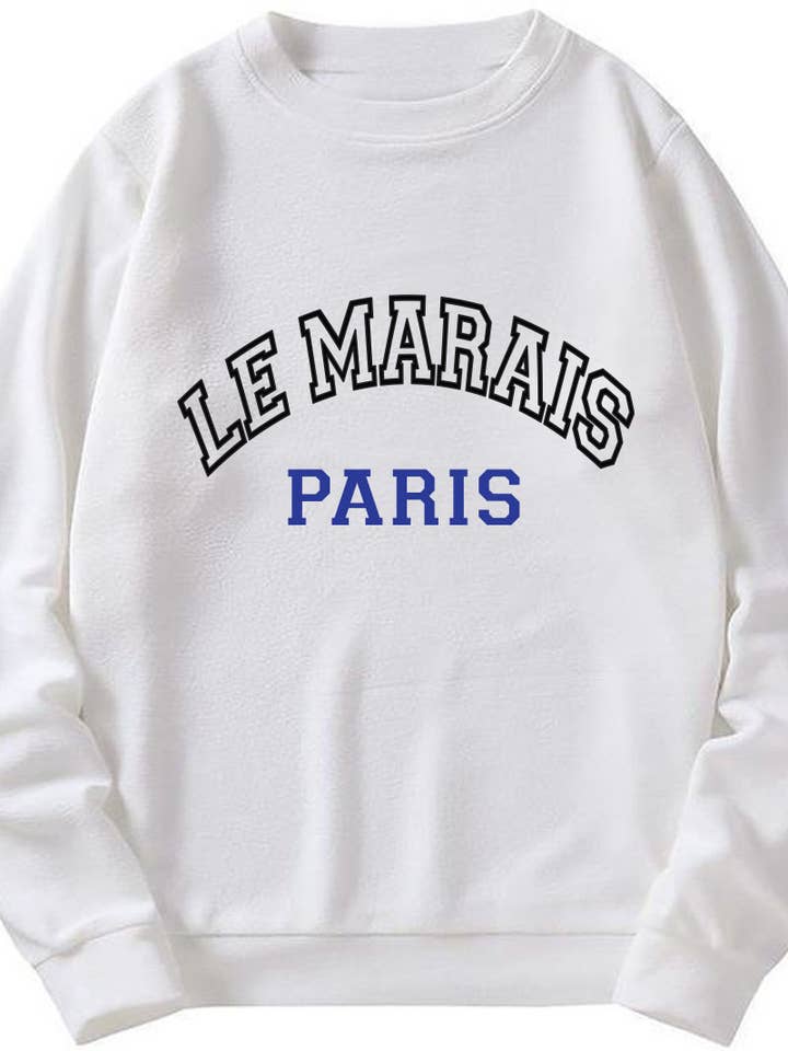 M8639-SW LE MARAIS grafische Sweatshirts für den Großhandel von HARANG