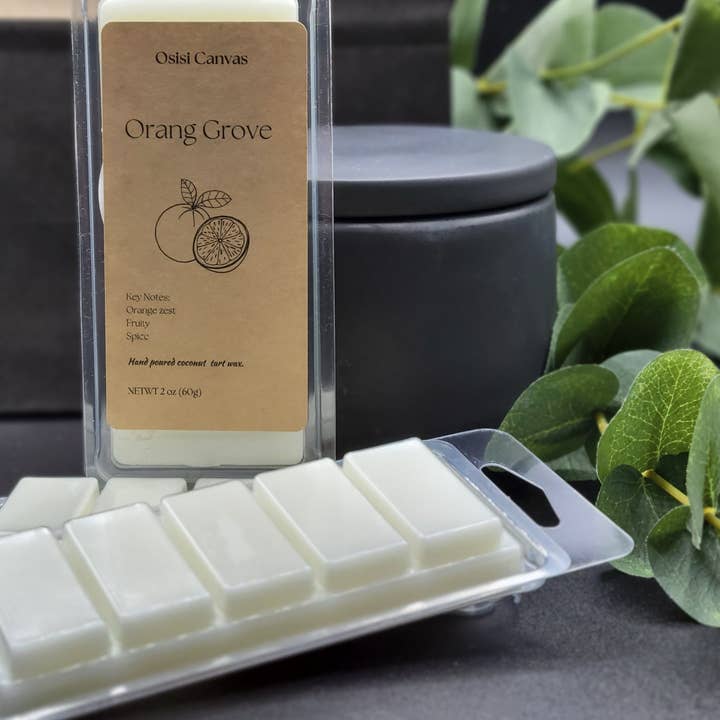 Orange Grove Scented Wax Melt for wholesale by Osisi Canvas