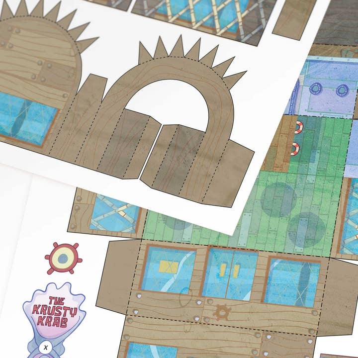 KikoIlustrador - Venta al por mayor Kit de manualidades - Maqueta recortable del Crustaceo Crujiente - DINA43