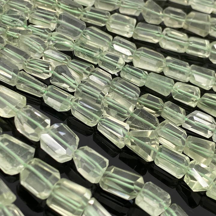 Akstar Gems - Vendita all'ingrosso Perline - Perline in ametista verde naturale, perle di prasiolite, all'ingrosso di pietre preziose all'ingrosso, filo da 10»2