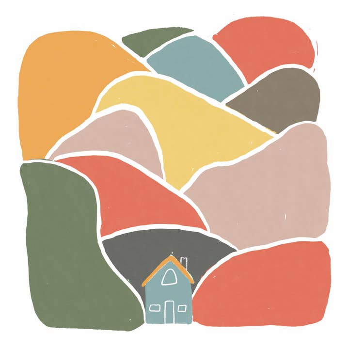 Kleines kleines blaues Haus für den Großhandel von Kyndra Sweep illustrations