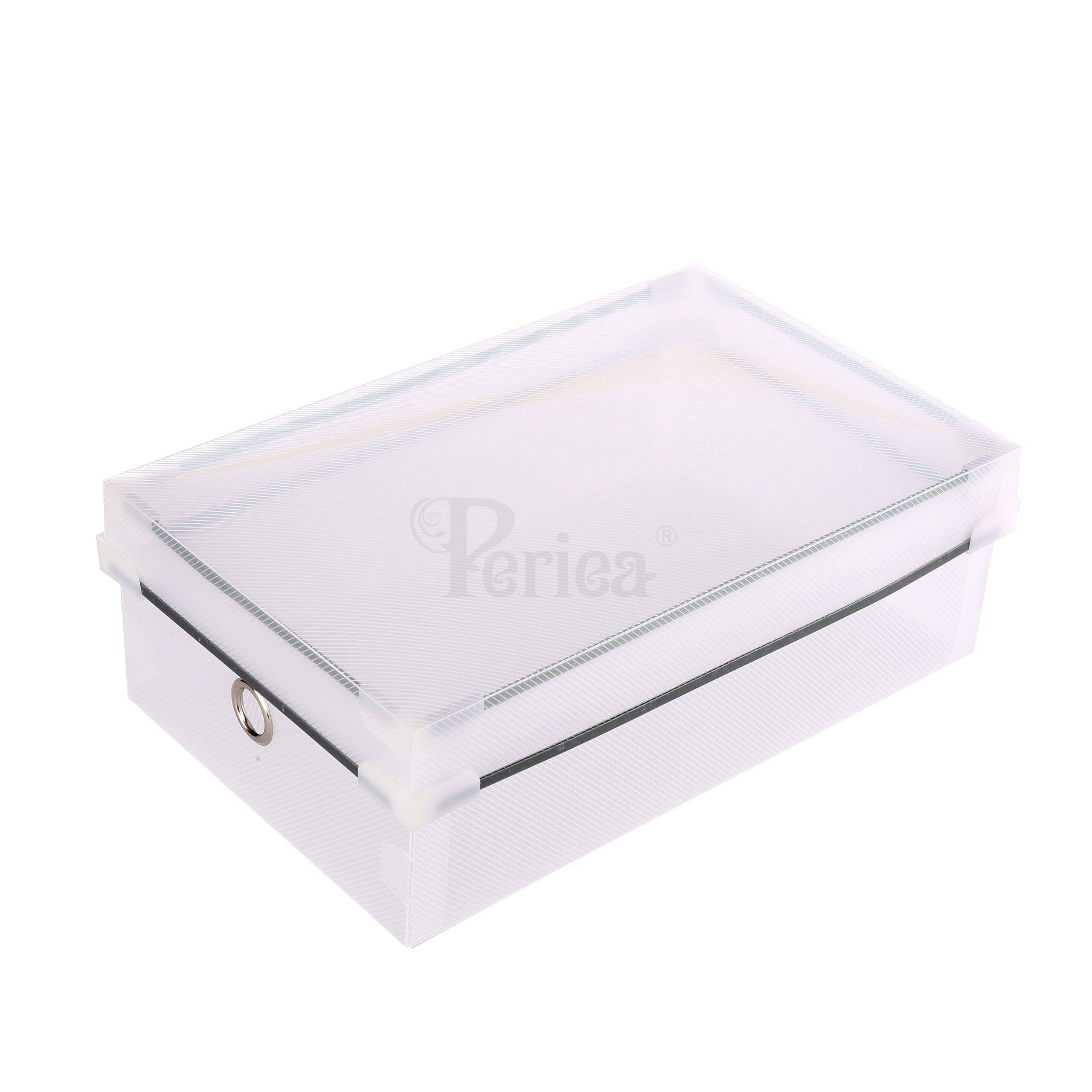 Periea - Wholesale Shoe Rack - Womens Metal Frame Clear Plastic Shoe Boxes1