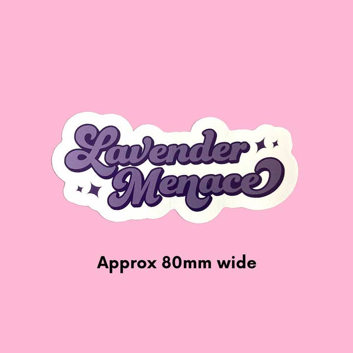 Rainbow & Co – wholesale Sticker – Lavender Menace Vinyl Sticker2