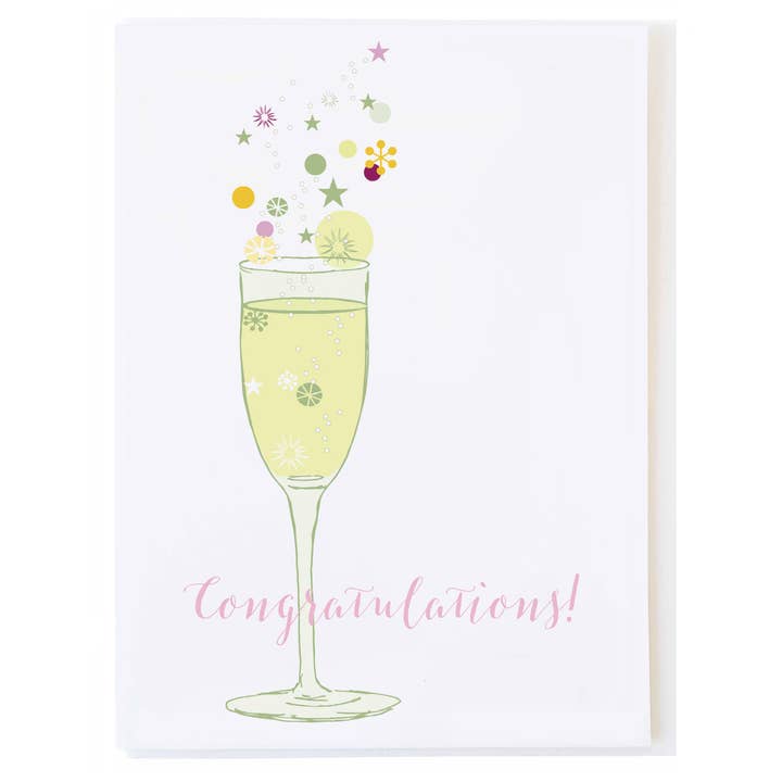 Champagne bouillonnant pour la vente par mollyOcards