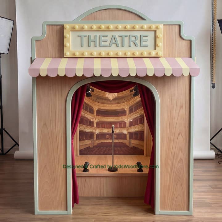 Wooden Theatre Playhouse + Furnitures for Kids | Personalized 20+ Themes | All-Inclusive Turnkey Project for wholesale by Kids Wood Store U.S. / EU.