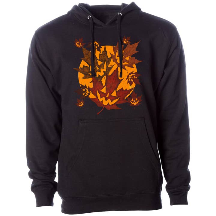 Felpa unisex con cappuccio Autumn Leaves per la vendita all'ingrosso da parte di Horrornaments