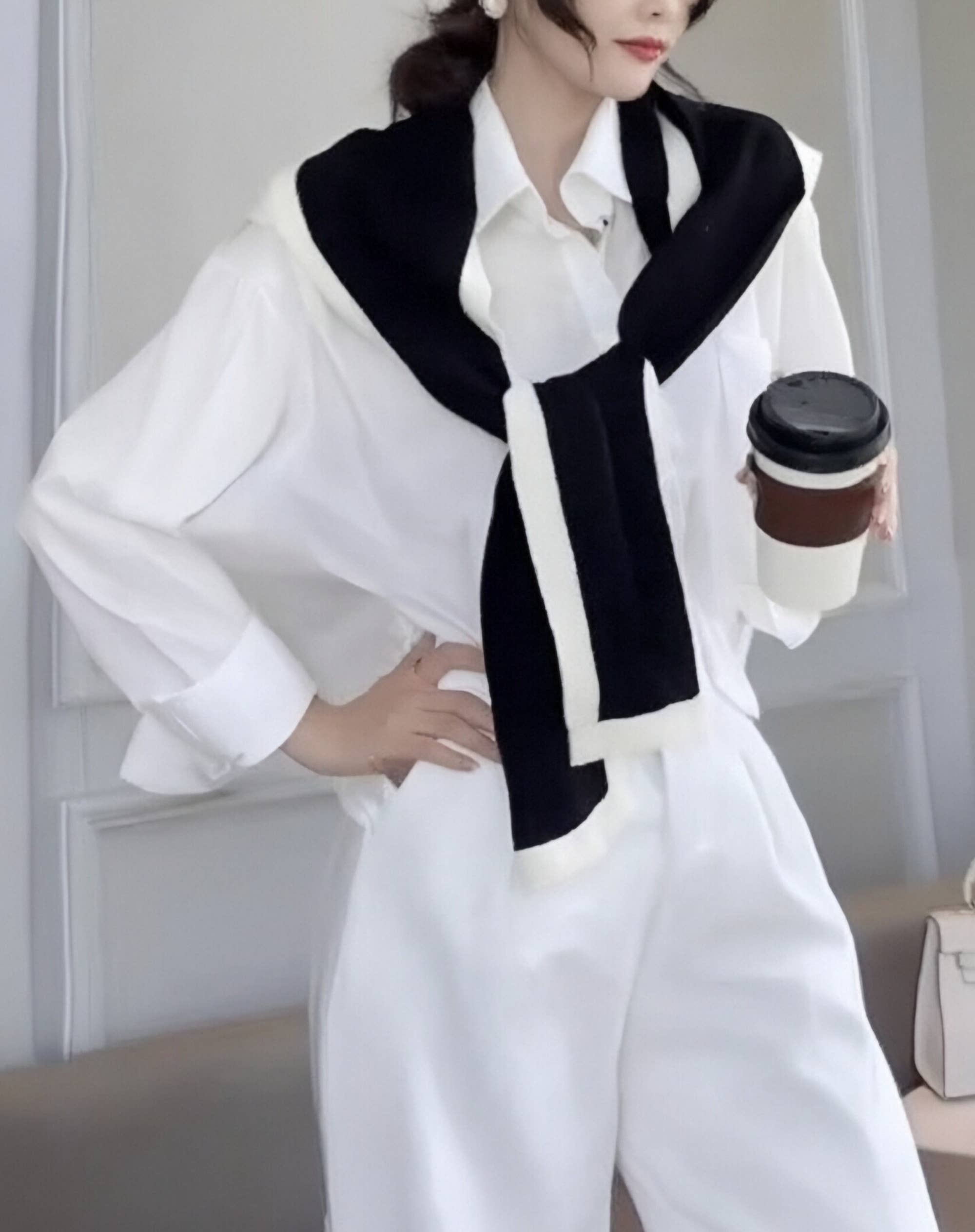 JC Sunny Fashion – wholesale Halsduk - Dam – JC063329 Unik design öppen front knyt sjal wrap7