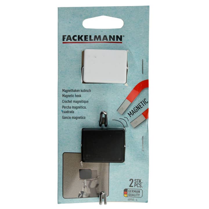 Fackelmann - Wholesale Wall hook - Fackelmann Tecno Magnetic Wall Hooks Set of 24