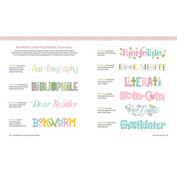 Better Day Books - Wholesale Coloring & Activity Book - Adult - The Bibliophile's Coloring and Lettering Book6