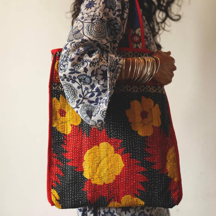 Annahmol - Wholesale Tote Bag - Women's - Vintage Textile one of a kind Cotton Totes11