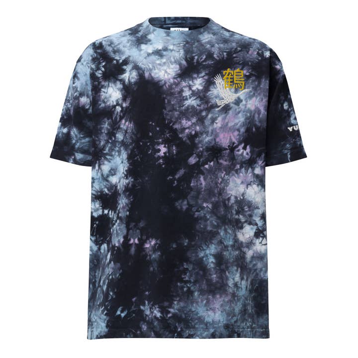 Tancho-zuru Tie-Dye T-shirt for wholesale by YUJIN CLOTHING