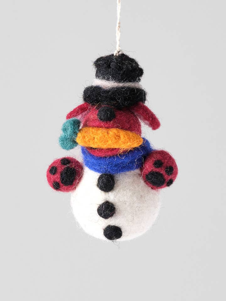 Ornamento de Feltro Suspenso Cão de Neve Barky por atacado de Wrap (US duties paid)