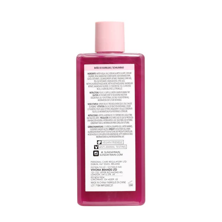 Sunday Rain - Vente Bains moussants - Rose de bain moussant Sunday Rain