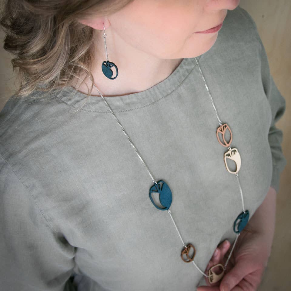 Valona - Wholesale Pendant/Charm Necklace - Tulip chain13