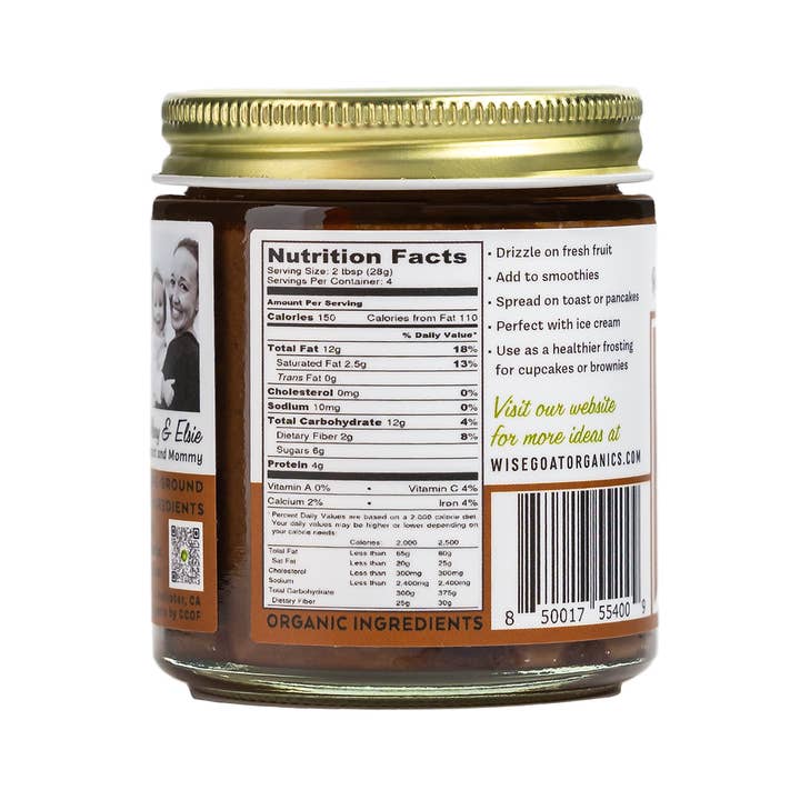 Wise Goat Organics LLC - Wholesale Nut butter - Chocolate Hazelnut Butter1