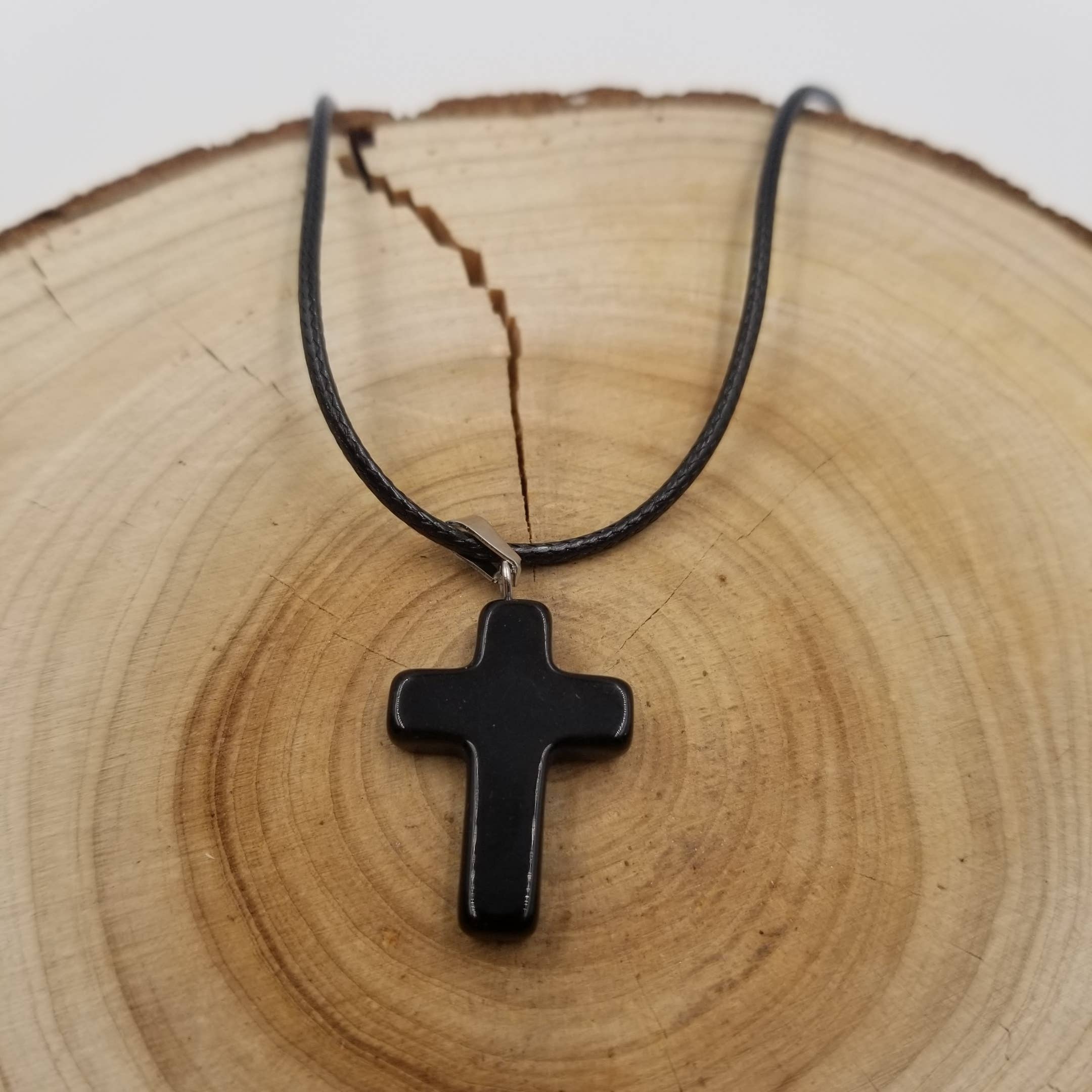 CHAKRA JEWELRY - Wholesale Pendant/Charm Necklace - Natural Stone Cross Necklace3