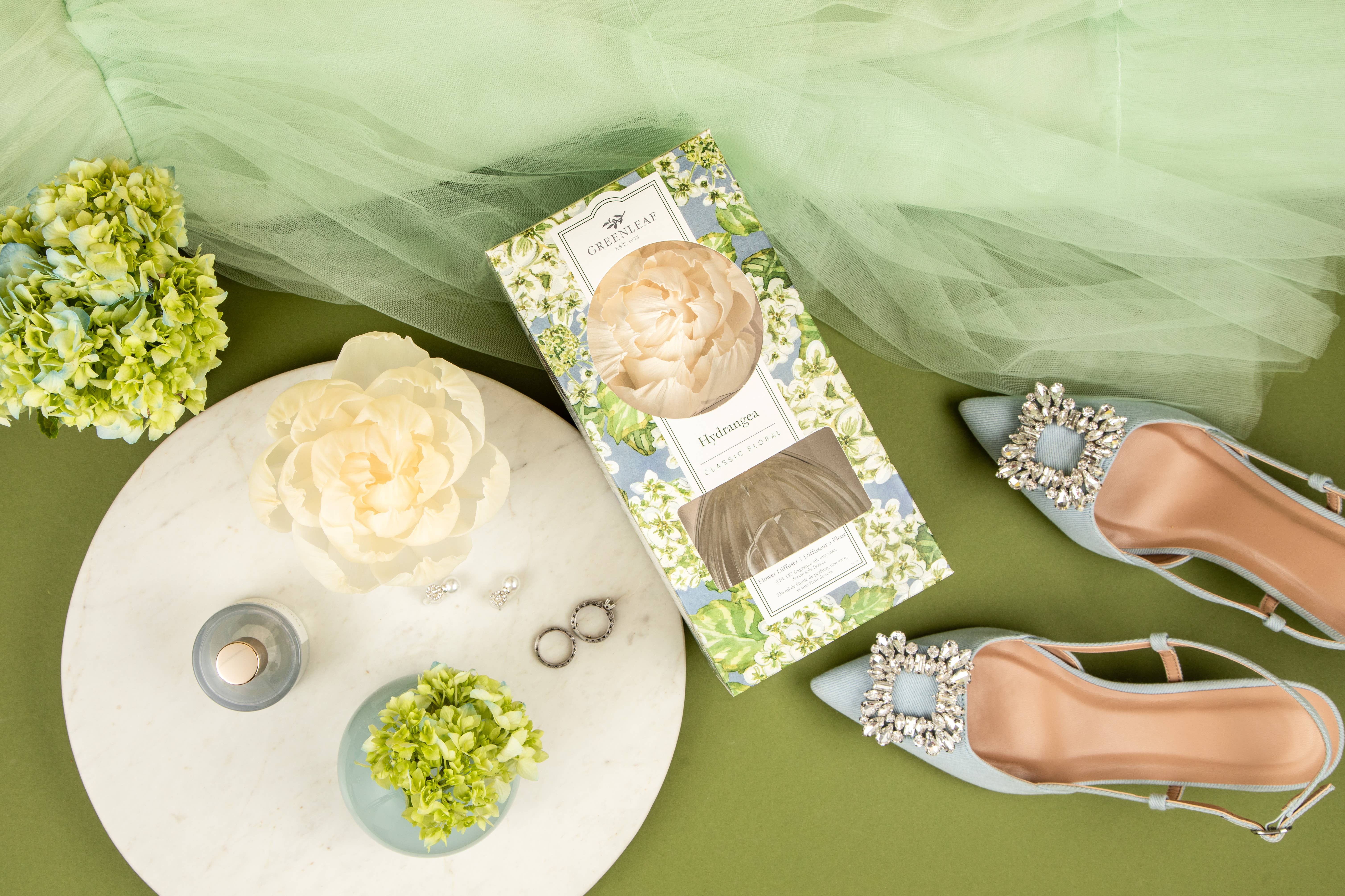 Greenleaf Gifts - Wholesale Reed Diffuser - Hydrangea Flower Diffuser 4 Pack4