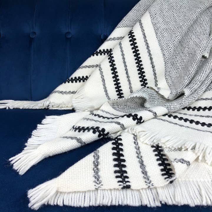 SLATE + SALT - Wholesale Throw Blanket - Chunky Snow Cuzco Alpaca Throw1