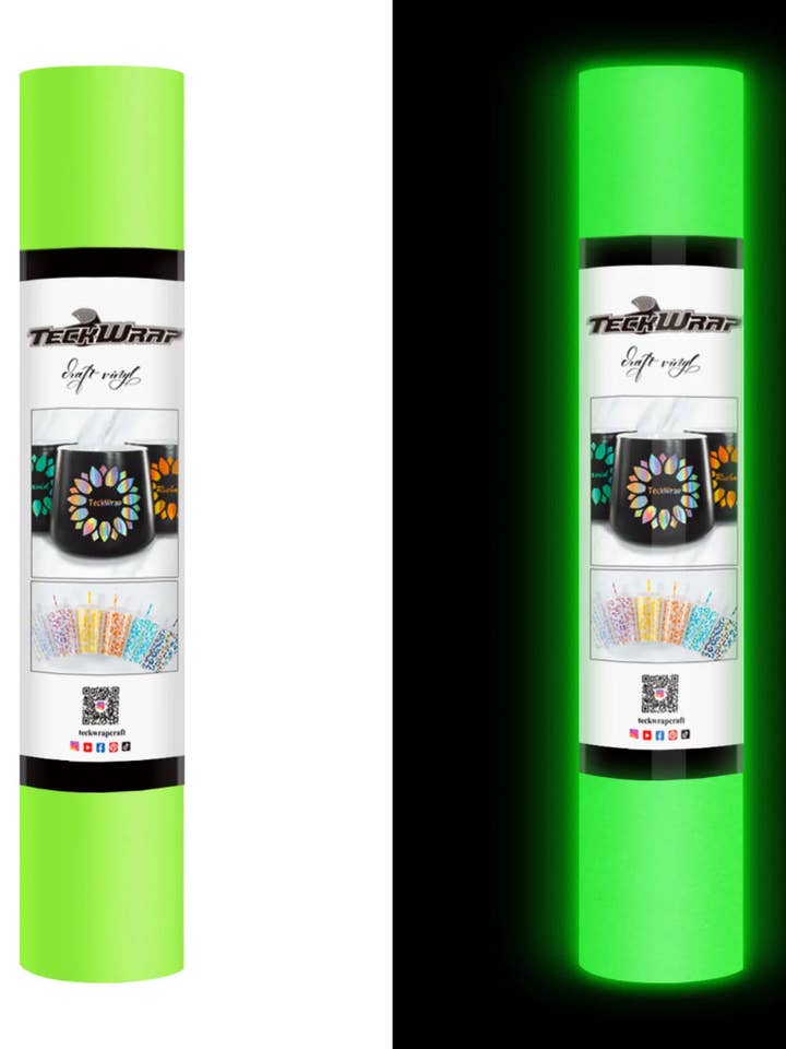 Glow in the dark vinyl 12x12 sheets for wholesale by Crafting with CT