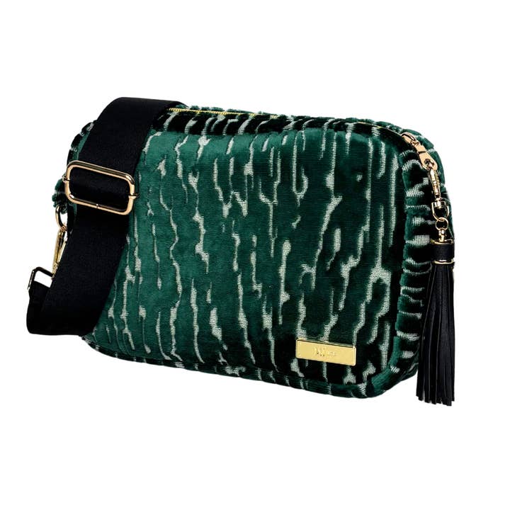 MJ Luxe Smaragd Darling Uptown for engroshandel hos Makeup Junkie Bags