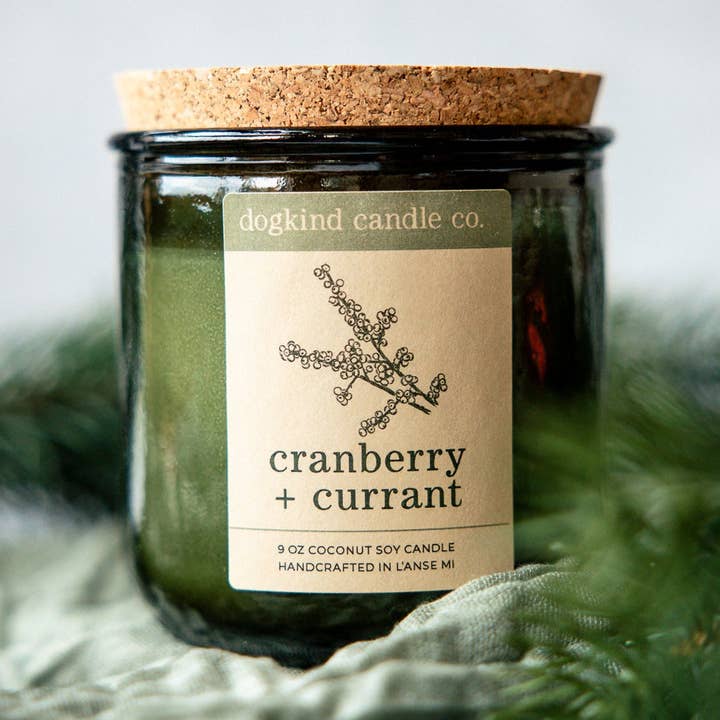 Cranberry + Currant for wholesale by Dogkind Candle Co