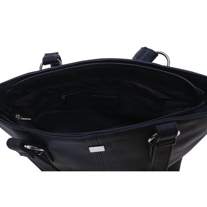 Bernardo Bossi - Wholesale Shoulder Bag - Women's - Bernardo Bossi Handbag Bowling Bag “Perforated7