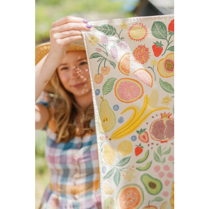 Lili Arnold – wholesale Tea towel – Organic Cotton Tea Towel - Fruit Basket11