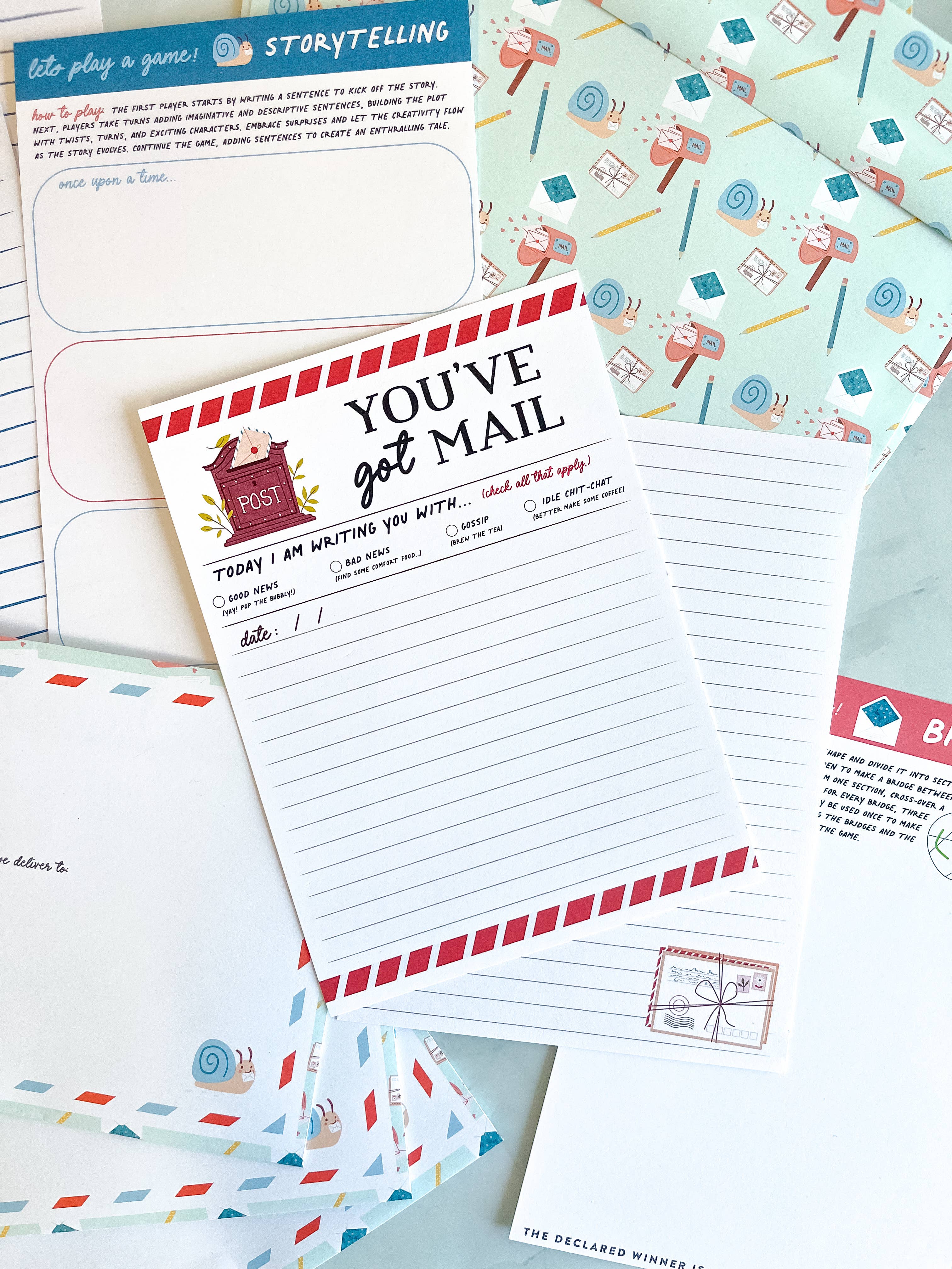 The Paxton Press - Wholesale Stationery/Notecard Set - Snail Mail Kit2