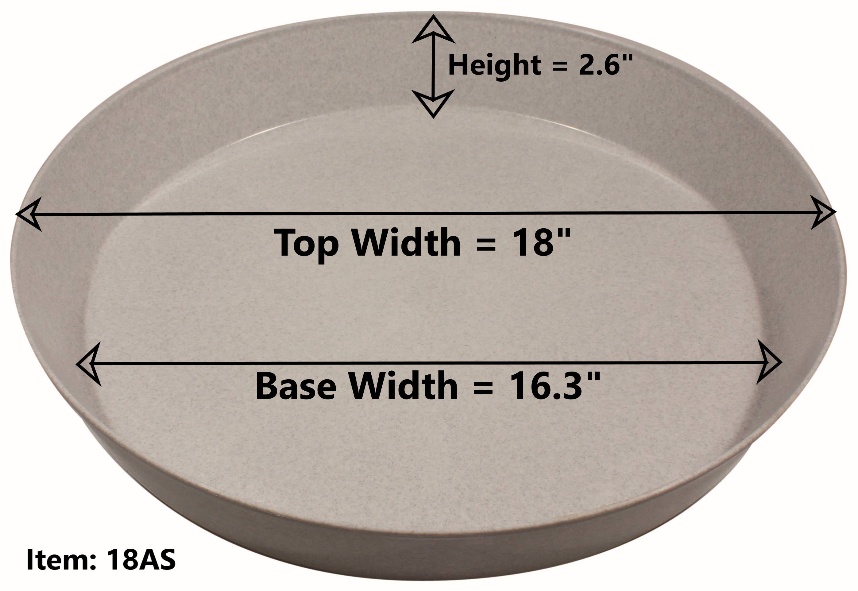 Austin Planter - Wholesale Saucer - Plant Saucers -Natural Colored Plastic10