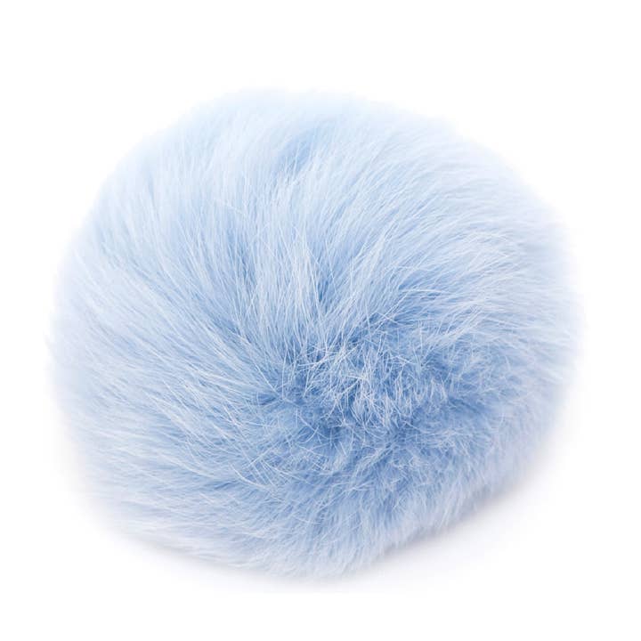 Bobbl – wholesale Mössa - Dam – Mini Bobbl - Baby Blå - Päls Pom Pom