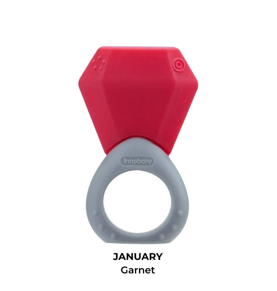 Innobaby on Faire – wholesale Teether (not clip-on) – Baby – Silicone Ring Teether / Birthstone Teether / Sensory Toy14