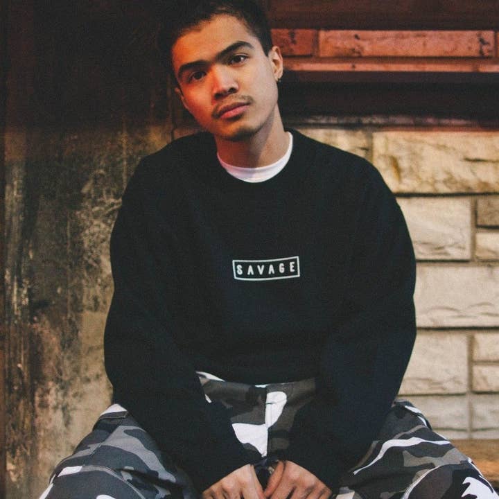 Savage Sweatshirt for wholesale by BKLYN LEAGUE