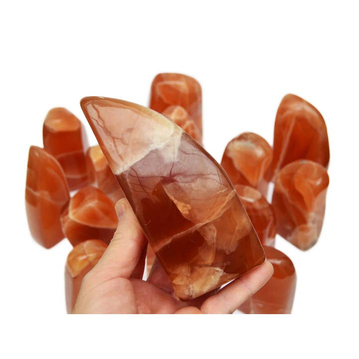 Kaia & Crystals – Großhandel Spiritueller Stein/Kristall – Honigcalcit in freier Form (300 g — 800 g)6